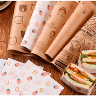 Wax paper 28x38cm 25 sheets patterned Baking paper/ patterned Baking paper/