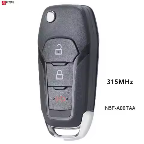 KEYECU Replacement Flip Remote Key Fob 315MHz ID49 Chjp for Ford F150 F250 F350 2015 2016 2017 2018