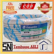 BOOM HAKAMITSU NYM 2x2.5mm Original Copper Electrical Cable SNI Per Roll 50 Yards