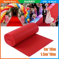 1.5m*10m Red Carpet Red Aisle Runner Carpet Rugs Wedding Accessories For Ceremony Parties Decoration
