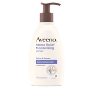 Aveeno Daily Stress Relief Body Lotion with Lavender Scent for Moisturizing , Natural Oatmeal to Cal