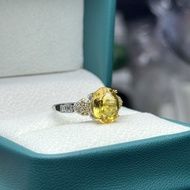 Heart Citrine Ring s925 Silver Ring
