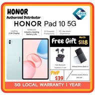 HONOR Pad 10 5G (8+8 2565GB)｜10-InchDisplay｜Long Battery｜Lightweight Tablet｜SG Local Set｜1Y Warranty