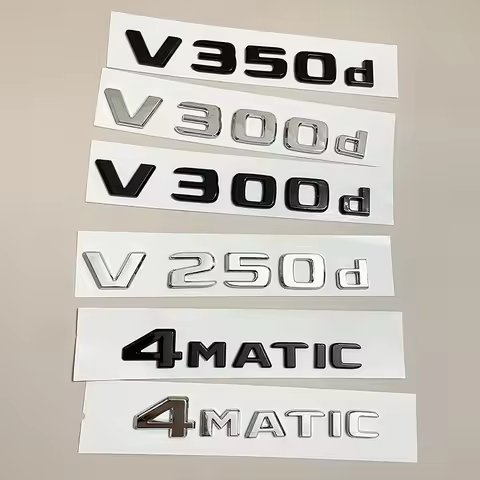 3D ABS Car Rear Trunk Letter Emblem Badge Decals Sticker For Mercedes Benz V Class W447 V350d V260 V