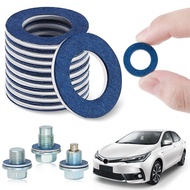 [Ready Stock] 20pcs Aluminium Oil Sump Nut Drain Oil Plug Engine Oil Drain Plug Crush Washer Gasket 
