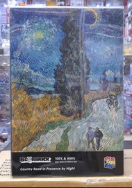 medicom bearbrick be@rbrick van gogh country road in Provence by night 梵高 普羅旺斯鄉間路 400%+100%