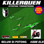 Transparent Striping Sticker Mio 110 Smile/Sporty (el5) 2008 2009 2010 2012 2013