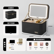 กระเป๋าแต่งหน้าขนาดใหญ่พร้อมกระจกแบบพกพาสำหรับผู้หญิง OBOX 2025 กระเป๋าเครื่องสำอางผู้หญิงแบบลำลองระ