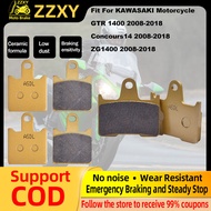 For KAWASAKI GTR1400 Concours14 ZG1400 1 Set Motorcycle Accessories Ceramic Fiber Front And Rear Bra