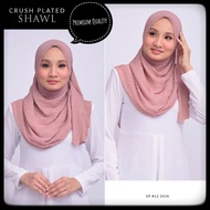 PLEATED SHAWL CRUSH Chiffon Premium & SHAWL CRUSH Chiffon glitter (New Batch)