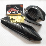 Mio M3 125 exhaust Cover & Mio M3 125 carbon Zoro carbon wtp import fan