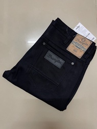WRANGLER 5Q121 กางเกงยีนส์ผู้ชาย เอวกลาง ทรงกระบอก ยีนส์ไม่ยืด แรงเลอร์ สีดำสนิทสวยมากๆ ราคาป้าย 229