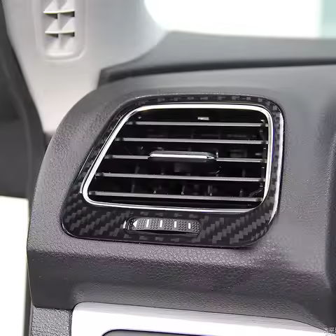 For Volkswagen Scirocco interior modification real carbon fiber left and right air outlet decorative
