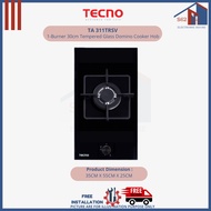 Tecno TA 311TRSV 1-Burner 30cm Tempered Glass Domino Cooker Hob