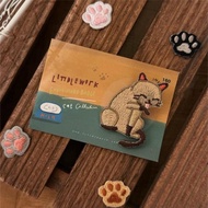 刺繡燙貼/別針 | 貓咪 - 舔手手暹羅 | Littdlework