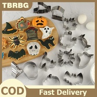 TBRBG 12PCS Halloween Cookie Cutters Set For Baking Pumpkin Ghost Bat Cat Skull Candy Witch Spider F