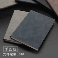 Notebook Kulit Lembut A5 B5 1F8Z - Diari Kulit Kambing Premium, Buku Nota Pejabat Minimalis Tebal Ku