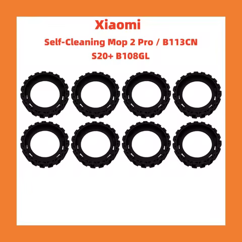 Robot Vacuum Cleaner Wheel Rubber Ring Compatible with Xiaomi S20+ B108GL Self-Cleaning Mop 2 Pro / 