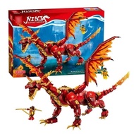 Compatible Lego Phantom Ninja Series 71822 Mighty Dragon Raptor Boy Children Assembled Building Bloc