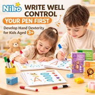 NIKO Kid Magical Tracing Workbook with Erasable Pen Control Educational Toy Drawing Thinking Dot To 