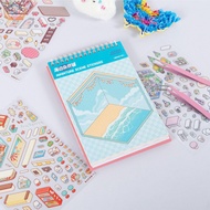 DIY Scene Sticker Book with Tweezer Creative 3D House Sticker Cute 3D Miniature Scene SHOPSKC7358
