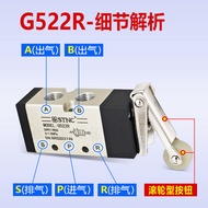 STNC Sono Tiangong Two-Position Five-Way Mechanical Valve G522R Manual Push Button Switch Valve G522