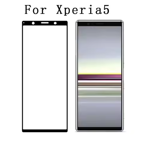 3D High aluminum Tempered Glass For Sony Xperia 5 Full Cover 9H Protective film Screen Protector For