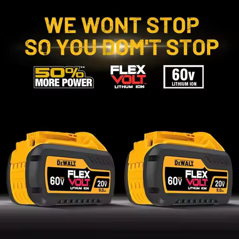 Original 60V 9.0Ah DEWALT Power Tool Battery DCB609 Lithium Ion Batteries High Power 120W 20V 6Ah DC