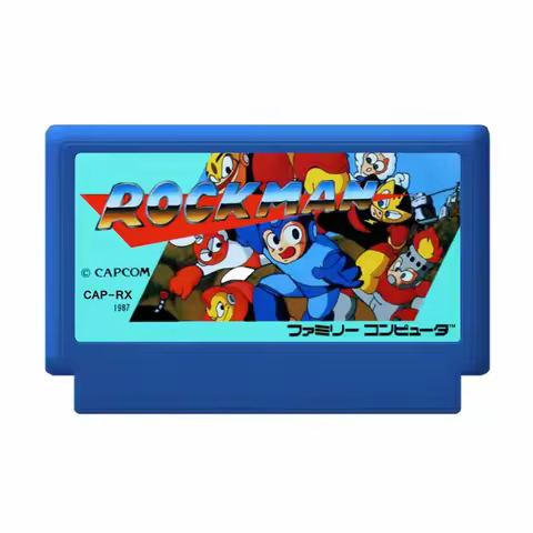 2026 Latest Edition Rockman123456 Game Cartridge for 60pins Game Cartridge for 8Bit Console