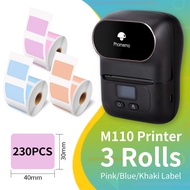Phomemo M110 Small Label Maker Impresora Portable Wireless for Smart Phone Thermal Logo Sticker Printer Sticky Text Machine