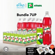 [7UP Bundle] 7UP Zero Sugar 320mlx24cans / Mirinda Strawberry 1.5Lx12 bottles