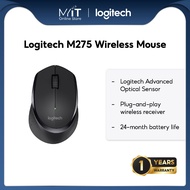 Logitech M275 Wireless Mouse, 2.4 GHz with Nano Receiver, Optical Tracking, 24 Month Life Battery, P