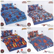 Bed Sheet 3.5/5/6 Feet Toto Spiderman Pattern