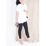 ABOUND RIBBED BABYDOLL WOMEN'S BLOUSE