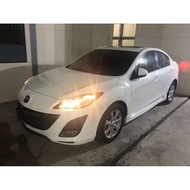 【FB搜尋桃園阿承】馬自達 超人氣MAZDA3跑3萬9 4D 2011年 2.0 白色 二手車 中古車