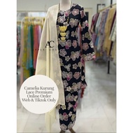 (PRELOVE) APPLE COUTURE CAMELIA KURUNG FULL LACE SEQUIN SIZE M BLACK