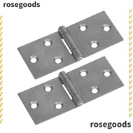 ROSEGOODS1 Door Hinge, Heavy Duty Steel Interior Flat Open, Useful Folded No Slotted Soft Close Close Hinges Furniture Hardware Fittings