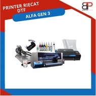 Paket Printer DTF Riecat Alfa Gen 3 | Mesin Cetak Kaos | Sablon Kaos