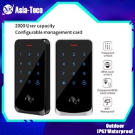 2000Users Access Control System Waterproof RFID EM Door Lock Opener Keypad Wiegand 26 34 Card Reader