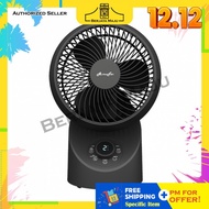 Alpha 7" 3 Blade Motto Desk Table Fan DT360-G2/7-AC WHITE/BLACK