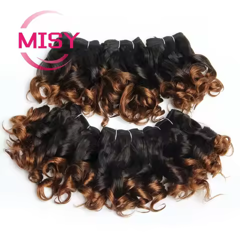 Brazilian Natural Human Hair 200g/Lot Short Curly Hair Bundles Ombre Color 1B 99J 30 27 For Women Ha