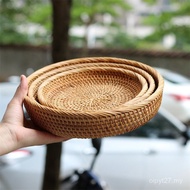 Baru Asia Selatan rotan Frisbee Butterfly tiga keping, pinggan buah-buahan rumah pastoral, bakul bua