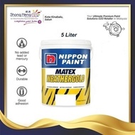 5L -  Nippon Paint Matex Weathergold Exterior Wall - COLOR OPTION [ANY COLOR - PM CODE] + Freegift