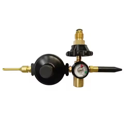 J0MC Helium Balloon Filler with Gauge 0-3000PSI Air Flows Inflator Regulator Filler