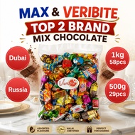 Max & Veribite Mix Chocolate Dubai Russia Coklat Arab Chocolate Viral Chocolate Mekah 1kg Cokelat