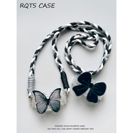 phone lanyard handphone sling strap Niche bow-shaped universal bracket with shoulder strap for girls