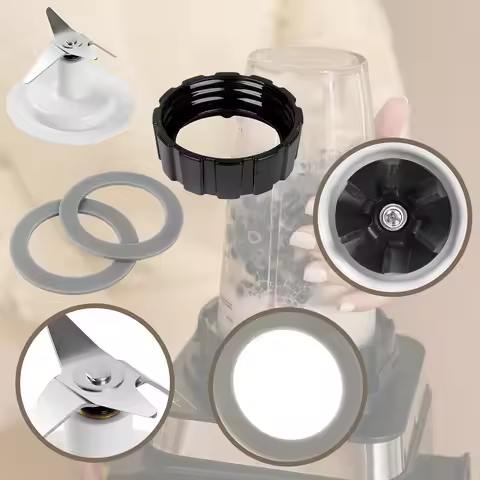 For Hamilton Beach Blender Blade with Blade Gasket Blender Base Bottom Cap and 2 Rubber O Ring Seali