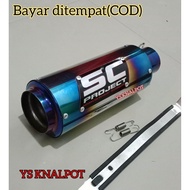 Exhaust sc project blue slincer sc project blue inlet 50mm