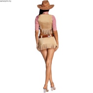Cowgirl Adult Outfit Circus Costume Halloween Masquerade Sexy West Cowboy Uniforms Role Play