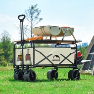 Camper Trolley Outdoor Stall Camper Child Can Sit Camper Foldable Multifunctional